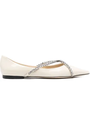 Jimmy Choo Bailarinas Genevi con cadena de cristal