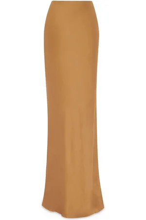 Saint Laurent Falda larga drapeada