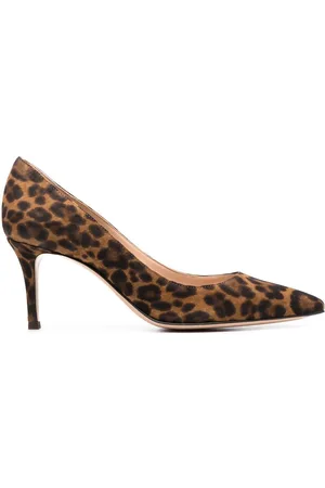 Gianvito Rossi Zapatos con tacón de 80mm y estampado de leopardo