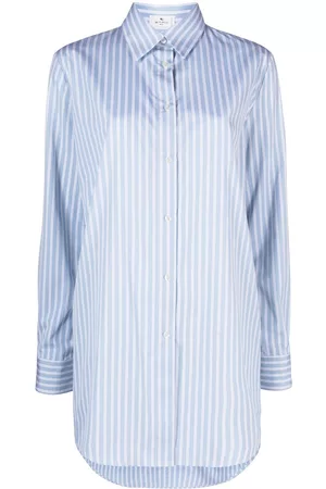Etro Camisa con logo bordado y rayas