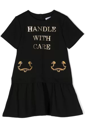 Moschino Vestido camisero con motivo de texto