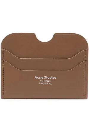 Acne Studios Tarjetero con logo estampado