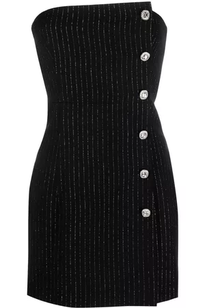 Alessandra Rich Vestido corto a rayas diplomáticas