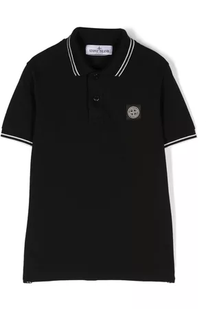 Stone Island Polo con parche Compass