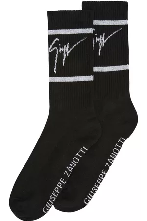 Giuseppe Zanotti Calcetines con logo en intarsia