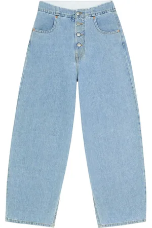 Maison Margiela Vaqueros capri de talle medio