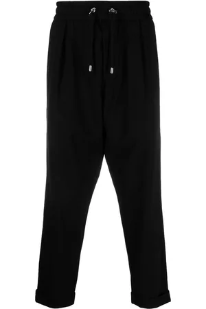Balmain Pantalones capri de tiro caído