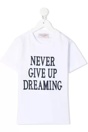 Alberta Ferretti Camiseta con eslogan estampado