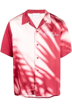 BLUE SKY INN Logo-embroidered shadow-print shirt