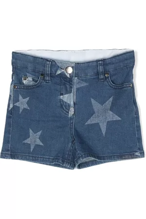 Stella McCartney Pantalones vaqueros cortos con motivo de estrellas