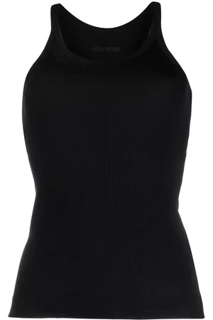 Zadig & Voltaire Top sin mangas Alba con alas estampadas