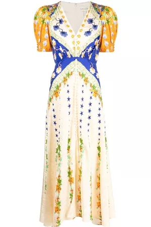 SALONI Vestido midi Lea