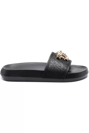 VERSACE Sandalias con placa Palazzo Medusa