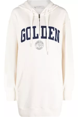 Golden Goose Vestido con capucha y aplique del logo
