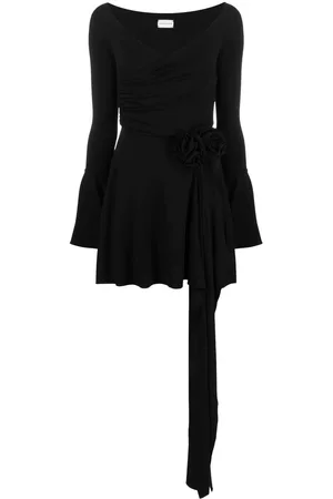 MAGDA BUTRYM Vestido con aplique de rosa