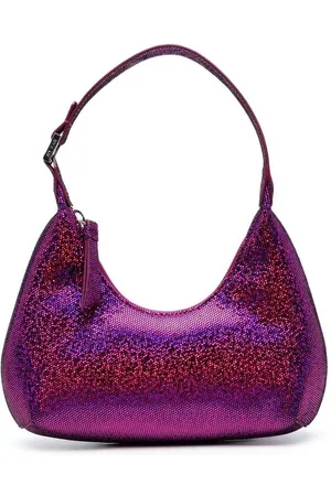 By Far Bolso de hombro con purpurina