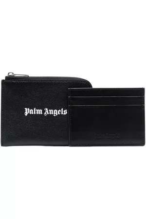 Palm Angels Cartera con cremallera y logo estampado