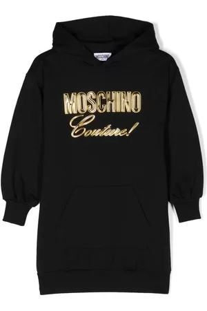 Moschino Vestido estilo sudadera con parche del logo