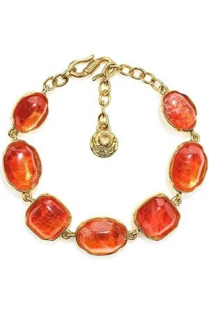 Goossens Pulsera Cabochons con cuarzo facetado