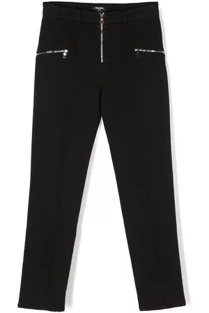 Balmain Pantalones rectos de talle alto