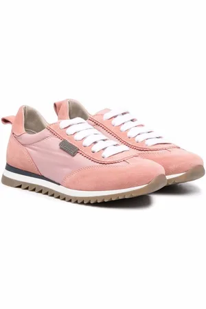 Brunello Cucinelli Zapatillas con paneles en ante