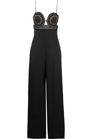 Stella McCartney Mono acampanado con bordado inglés