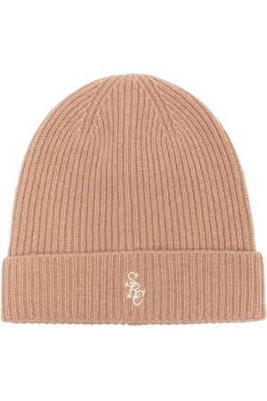 Sporty & Rich Gorro de canalé con logo bordado