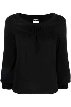 CHANEL Blusa con detalle fruncido 2008