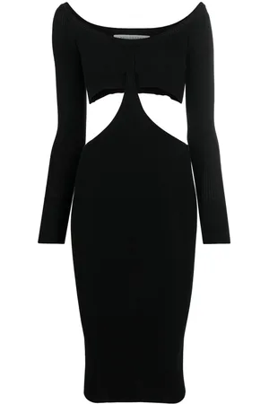 Serafini Vestido de punto con detalle de aberturas