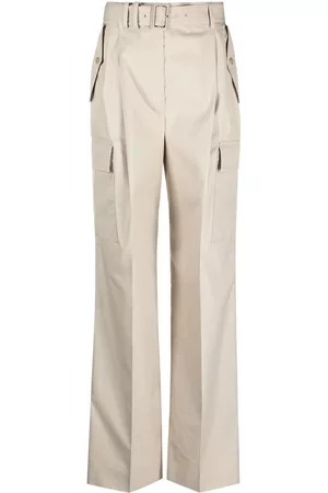Prada Pantalones anchos con cinturón