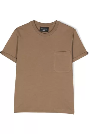 Neil Barrett Camiseta con bolsillo de parche