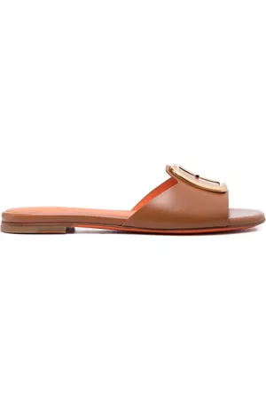 santoni Mules con hebilla en el frente