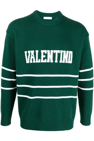 VALENTINO GARAVANI Jersey con logo en intarsia y cuello redondo