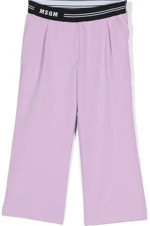 Msgm Pantalones de chándal con logo en la cinturilla