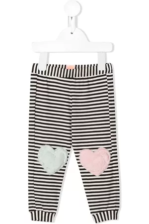 Wauw Capow by Bangbang Leggins a rayas con parche de corazón