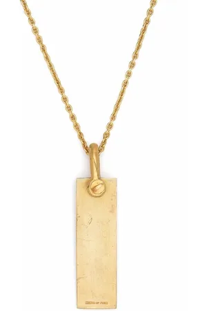 PARTS OF FOUR Collar con colgante de placa