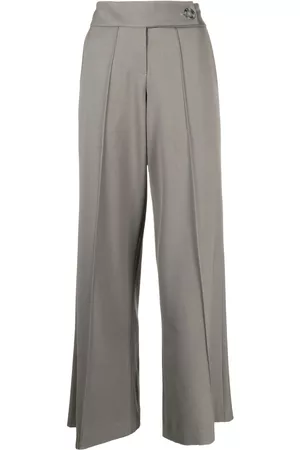 0711 Pantalones anchos con costuras