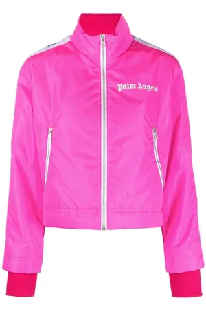 Palm Angels Plumífero liviano con logo estampado