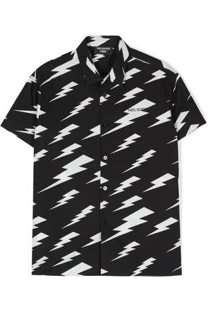Neil Barrett Camisa con estampado Thunderbolt
