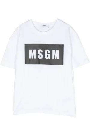 Msgm Camiseta con logo estampado
