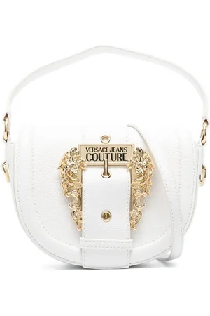 VERSACE Bolso de hombro con logo y hebilla