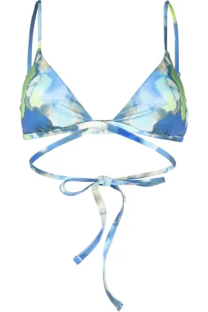 Simkhai Top de bikini con motivo en acuarela