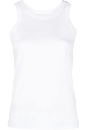 Loulou de Saison Top sin mangas con cuello redondo