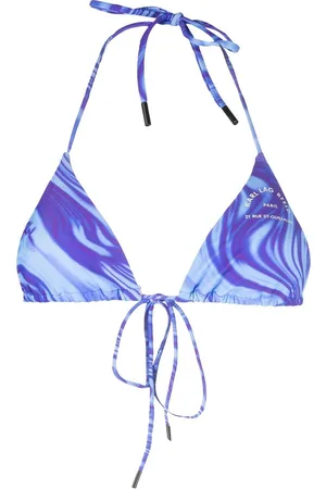 Karl Lagerfeld Top de bikini con motivo abstracto