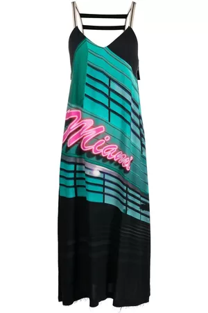 Palm Angels Vestido midi Miami