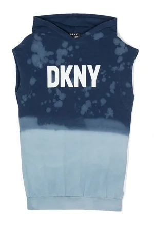 DKNY Vestido con capucha y logo
