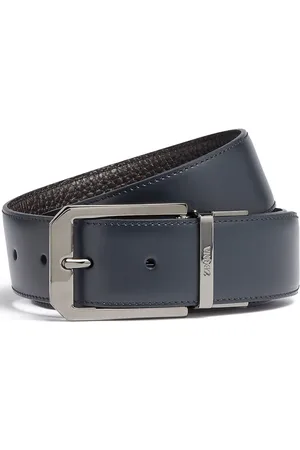 Ermenegildo Zegna Cinturón reversible granulado