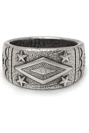 Nialaya Anillo con estilo vintage grabado