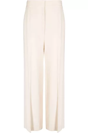 Khaite Pantalones anchos de talle alto