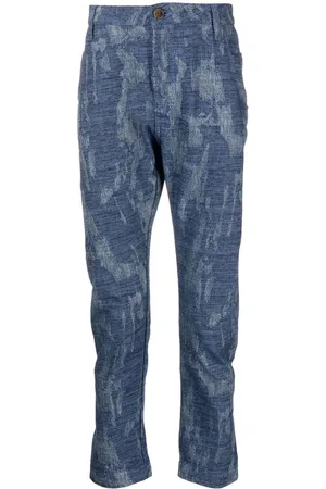 Ports V Pantalones ajustados con efecto envejecido